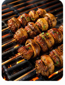 BEEF AND MUSHROOM KEBABS